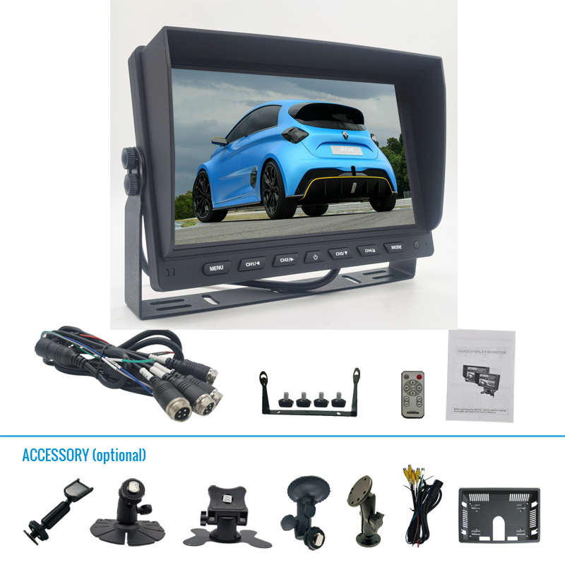 монитор автомобиля экрана трактора AHD TFT LCD тележки 24V видео- 10,1 дюйма