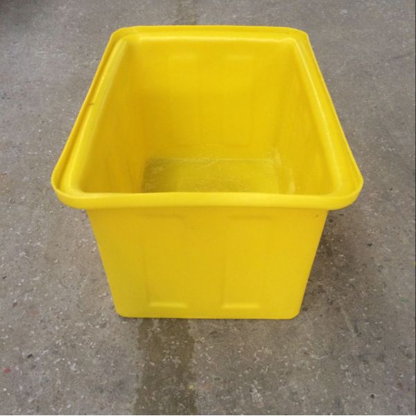 Тележка коробки 90 литров поли повторно используя открытую верхнюю цистерну с водой с колесом и крышками