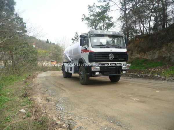 Beiben Septic Tanker Vacuum Truck / Sewer Cleaning Vehicles WhatsApp:+8615271357675