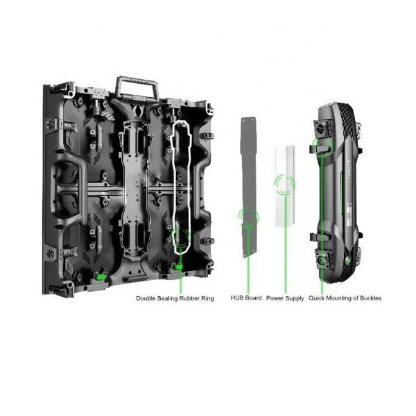 Stage Rental LED Screen RK500 Series 500x500mm Modular LED Video Wall System for Concert Event