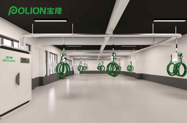 Industrial Central Dust Collection System 380V 0.6MPA 11KW For 6 Station