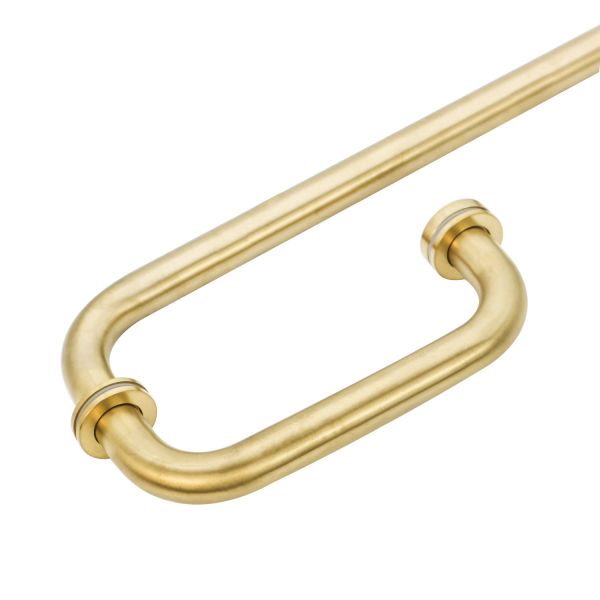 G Type Modern Luxury Stainless Steel Hotel Towel Bar Glass Door Pull Handle