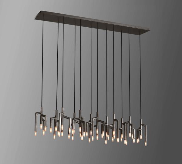 Villas Hospitals AC 85-265V RAMEAU Linear Chandelier for Ceiling Installation