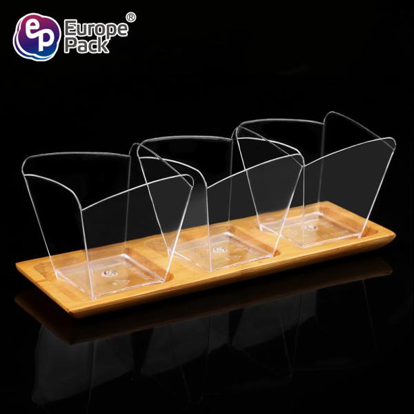 Wholesale mini disposable pudding jelly ps tasting cup plastic mousse square plastic ice cream cup