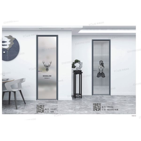 Modern Sliding Aluminum Alloy Doors Manual Opening Efficient Ready