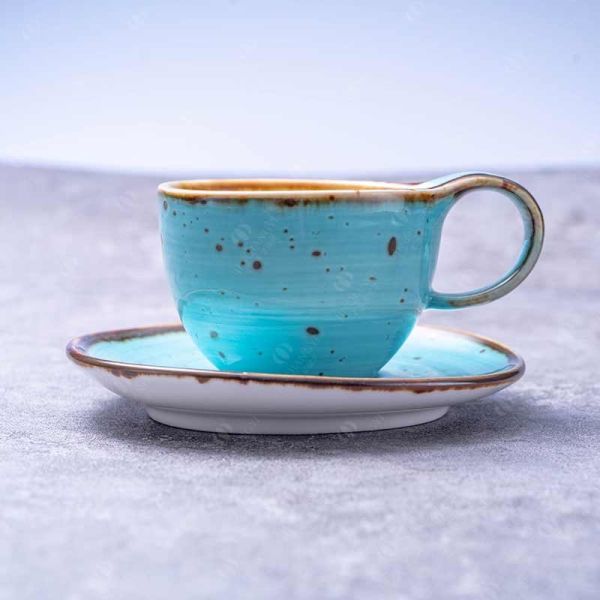 Afternoon Tea 90cc Ceramic Mug Cup And Saucers Hand Painted