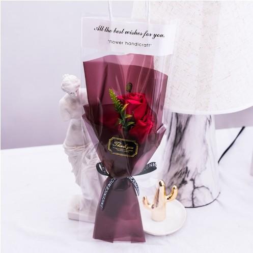 Factory Wholesale Bagged Rose Soap Flower Bouquet Mother's Day Company Group Purchase Gift