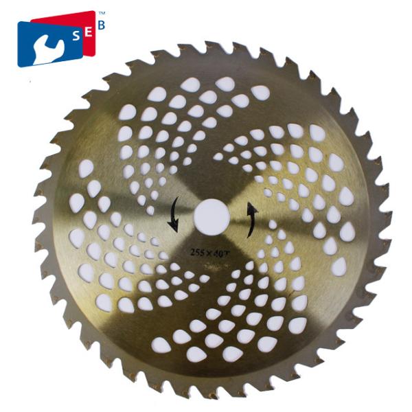 255mm TCT Circular Bush Cutting Saw Blade for Grass Bamboo Fence