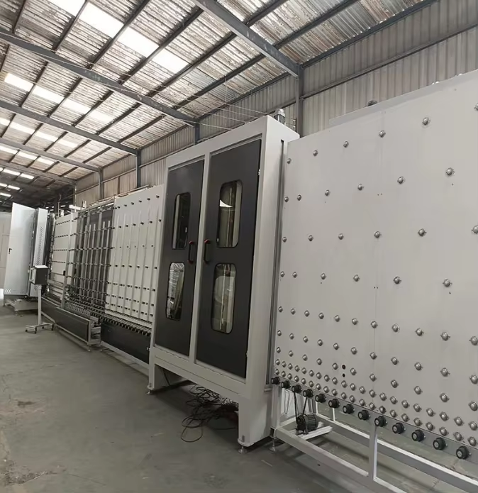 Полностью автоматическая машина Вертикальная очистка стекла Изоляционная очистка стекла IGU стекло