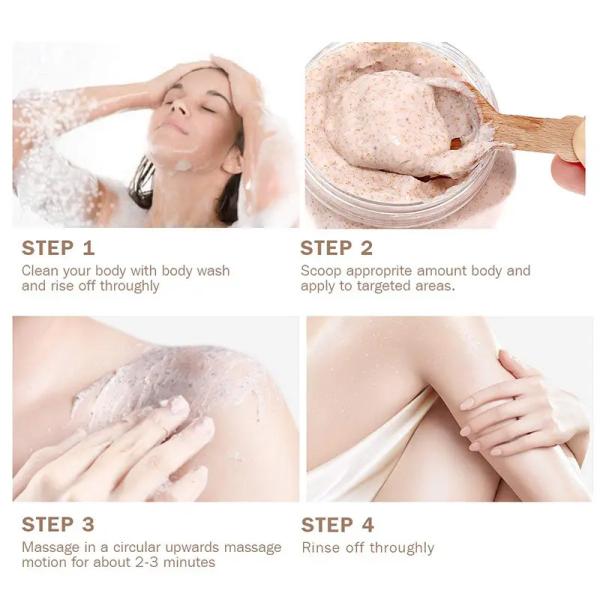 Private Label Natural Sea Salt Organic Scrubs Sugar Body Scrub Body