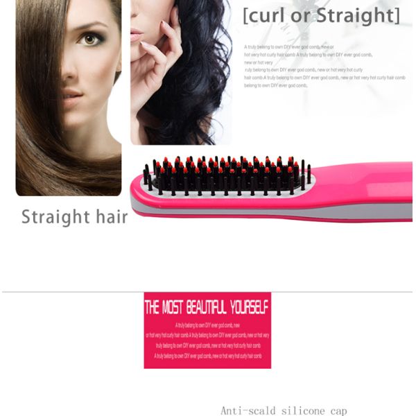 Wireless Charging Mini Home Hair Straightener , Usb Hair Straightener