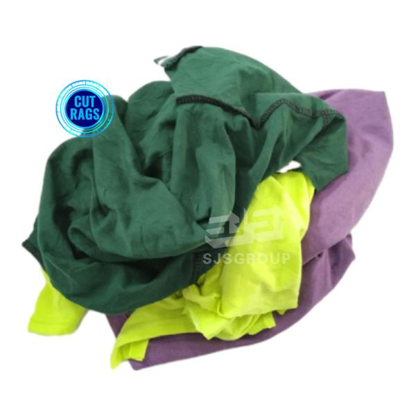 10KG 15KG 20KG 25KG Knit Rags Cutting Waste Rags Cotton fabrics scrap Textile waste 100% Cotton Color Stitched Wiping Rags
