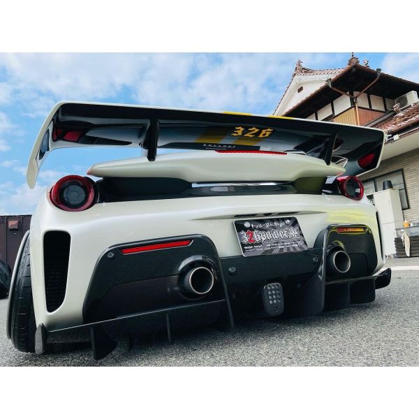 Carbon Fiber Widebody Ferrari 488pista Spoiler Carbon Fiber Spoiler Wing