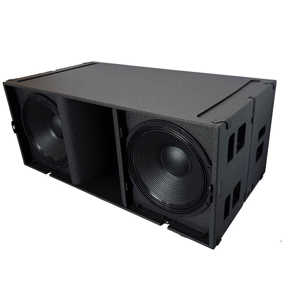 line array subwoofer speaker double 18 inch passive bass bin cabinet