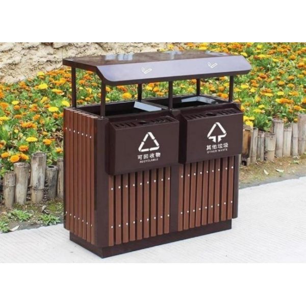 WASTE Stainless Steel Sorting Dump Type Closed Automatic Plastic Hdpe Garbage Bin