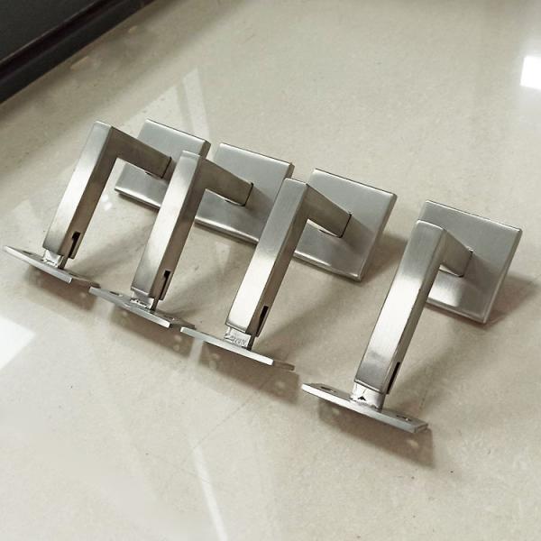 Wall Mounted Stainless Steel Handrail Adjustable Handrail Brackets Heavy Duty Glass Balustrade Posts Stainless Steel Balcony Posts