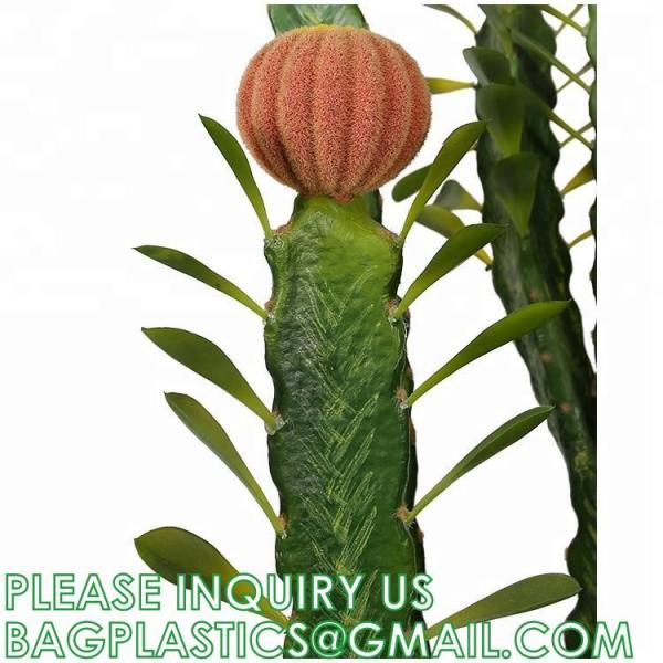 Artificial Succulent Plants - Realistic Artificial Flowering Cactus, Fake Succulent Plant Decor for Home Office