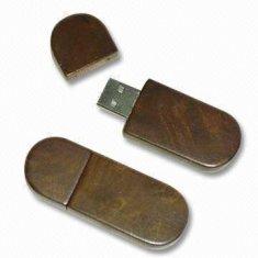 capacidad grande AT-101Q de memoria USB de madera