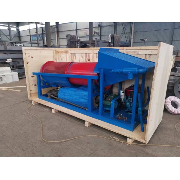 Small Scale Model Portable Gold Washing Trommel Screen for 5-10t/h Construction Works