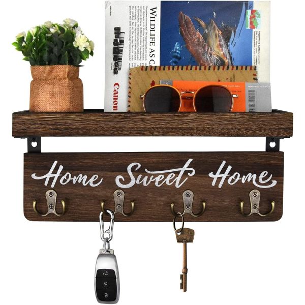 As your request Kitchen Corner Organizer Wall Mounted Type Rustic Wood Bracket Heavy Duty