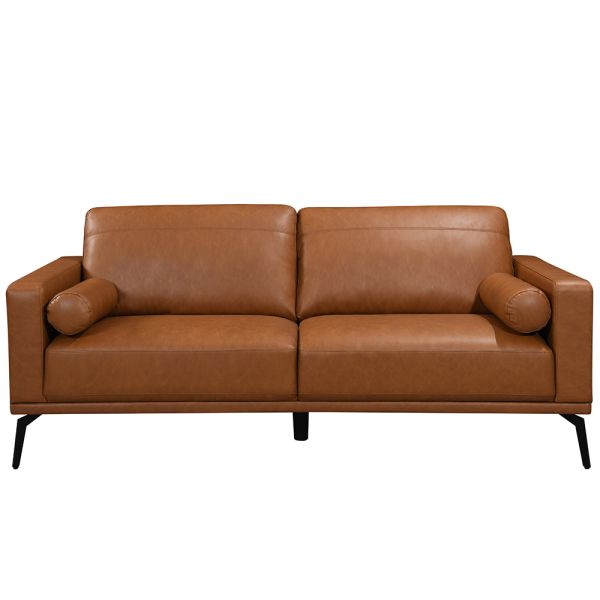 Nontoxic Sectional Modern Leather Sofa Multifunctional For Living Room
