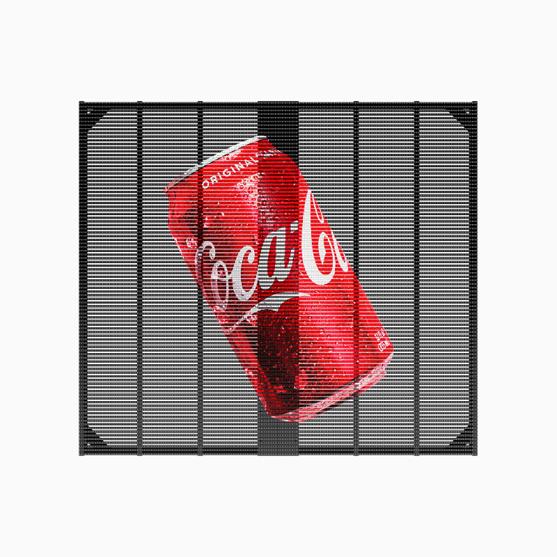 High Brightness P3.9 4000-4500cd 1000*500mm LED Grille Screen Outdoor LED Display for Commercial Advertising Campaigns