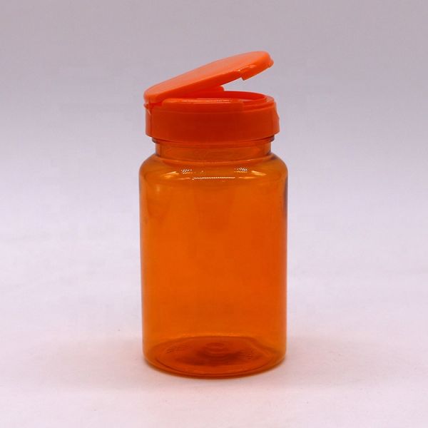 150 ml de flacon de capsule de couleur personnalisée en PET avec bouchon à capuche biodégradable