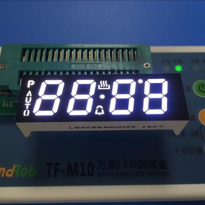 Ultra White Custom LED Display , 4 Digit Seven Segment Display Common Anode For Oven Timer