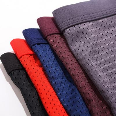 gancho respirável da forma do verão U de Mesh Boxer Shorts Black Underwear dos homens de 2xl 3xl