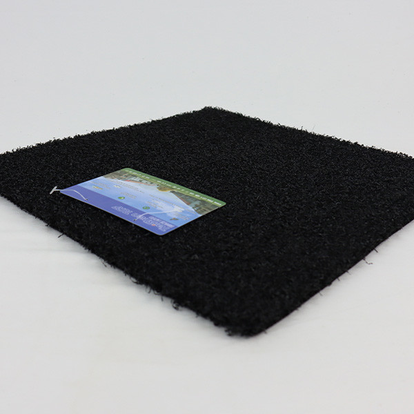 Black And Grey Color Golf Artificial Grass 266 Stitches Per Metre High Density For Putting Green