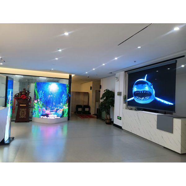 Holographic Transparent Screen P3.91 Flexible LED Film Display IP45 12V Adhesive for Glass Window Advertising