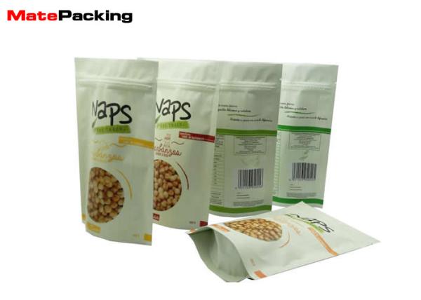 Aluminum Foil Stand Up Pouches Smell Proof Custom Size With Zipper