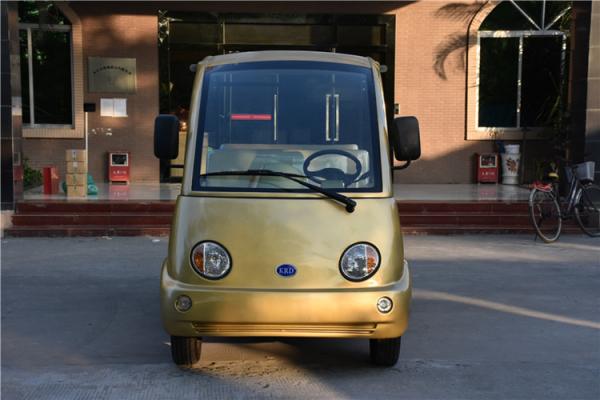 Battery Operated 4 Passenger Electric Shuttle Bus 48V DC Motor For Real Estate Hotel