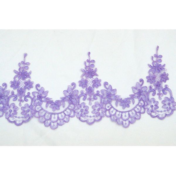 Wholesale Wedding Lace Trimming Embroidery Cord Lace Border with Different Color