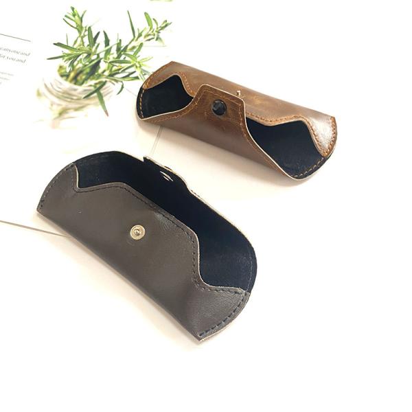 Retro PU optical glassese handmade eyeglasses Optical Case Carrying Eyewear bag Luxury PU Case