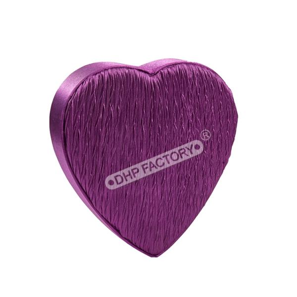 Premium Coardbard Purple Heart Shape Box For Chocolate Gift Box