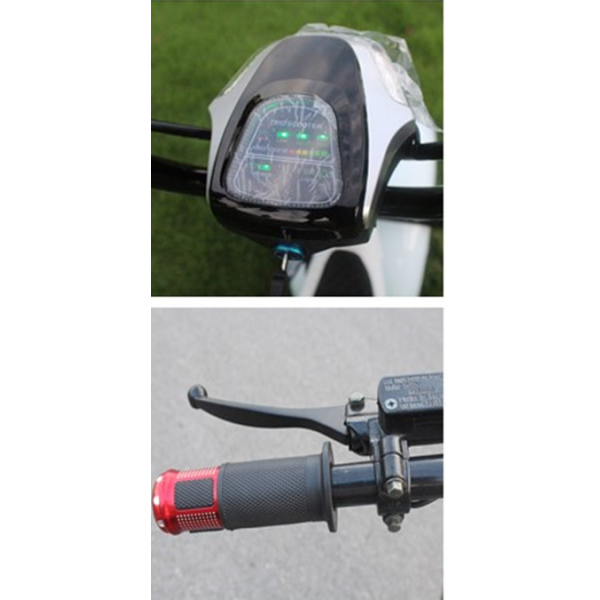 Powerful 1000W Chainless Electric Snow Bike with 18x9.5'' Tires and Lithium Battery