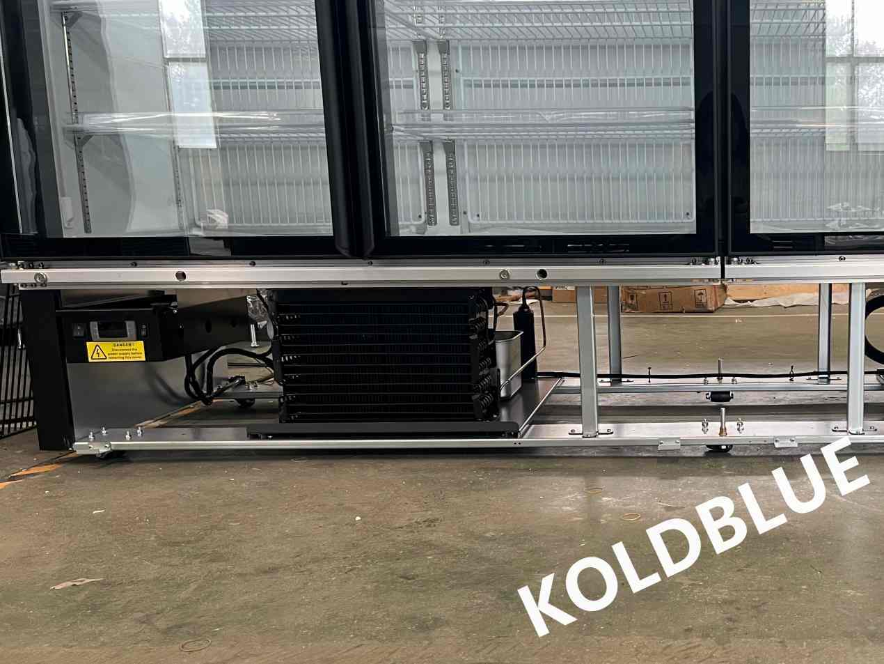 Low‑E Glass Upright Display Chiller Dixell Thermostat R290 Refrigerant