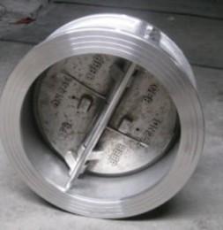 API 594 Cast Steel Wafer Check Valves , Class 150 Double Disc Butterfly Check Valve