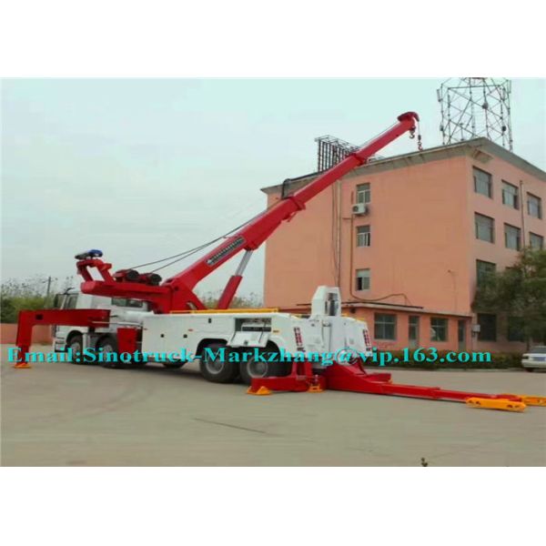 Durable Hydraulic Semi Truck Wrecker , 25-30 Ton City Heavy Recovery Truck
