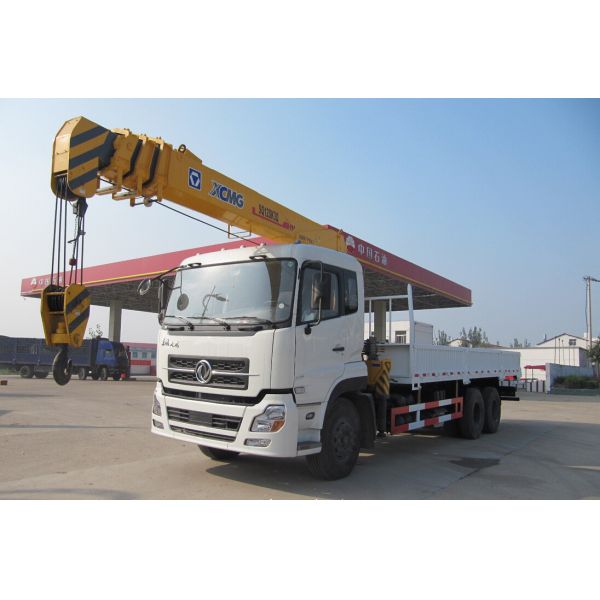 245hp Mobile Truck Mounted Crane Truck Loader Crane Lifting Capacity 12 Ton