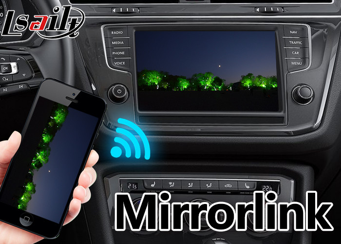 Вида сзади интерфейса автомобиля VW Tiguan T-ROC Etc MQB экран Youtube WiFi видео- видео- брошенный