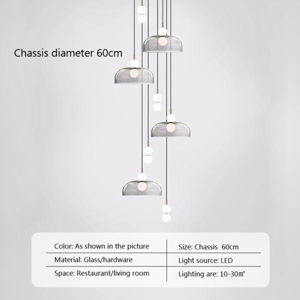 Glass Pendant Light Post-modern Pendant Lamp Bedside Living Room stairwell pendant lights(WH-AP-559)
