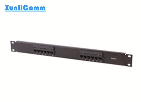 Amp Style Network Patch Panel Sliding Out Fiber Management Easy Access