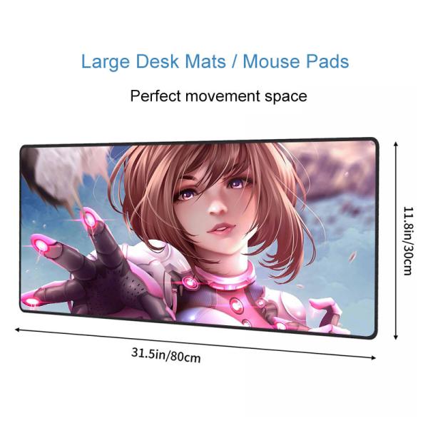 Large Size Cartoon Gaming Mouse Pad with CMYK Sublimation Printing and Natural Rubber