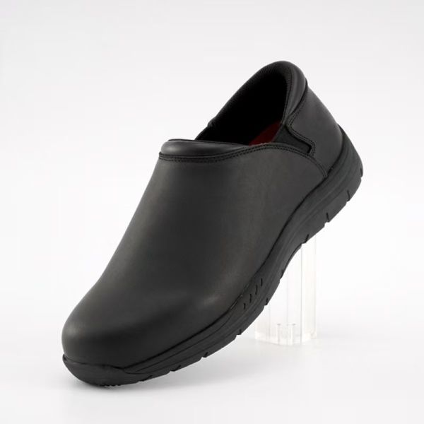 Men Chef Work Shoes Genuine Leather Kitchen Safety Shoes Slip Resistant