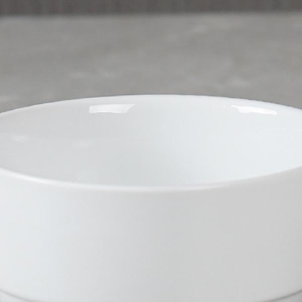 OEM Scratch Resistant Salad Porcelain Bowls Oven Safe 11.5cm*5.7cm