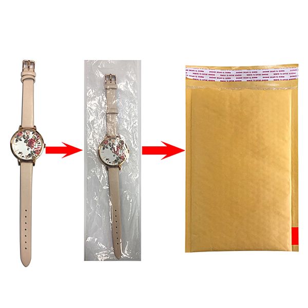 PU leather Quartz Battery Wristwatches OEM Available 36mm Diameter