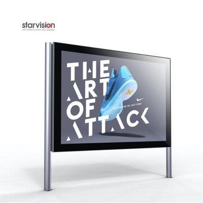 Pole Mount 1500mm Stand City light Boards For Street Advertising