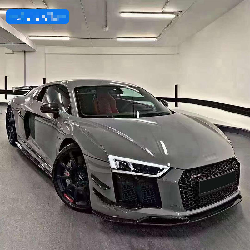 Dry Carbon Audi R8 Body Kit 2016-2018 Front Lip Side Skirts Auto Body Kit